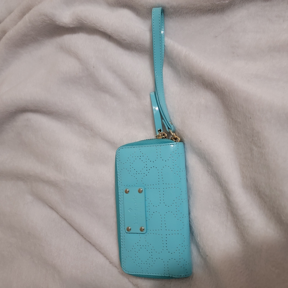 Kate Spade Aqua Wristlet Wallet